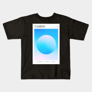 Taurus Zodiac Aura Kids T-Shirt